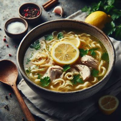  Ahşap Kabaşlı Noodle Çorbası: Baharatlı Bir Tavuk Suyu İçinde Yüzmeye Başlayan Hafif ve İnce Noodlelar!